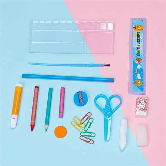 208PCS Portable Kids Art Set with Colored Pencil Art Marker Watercolor Pen Oil Pastels Crayons Drawing Paper Sharpener