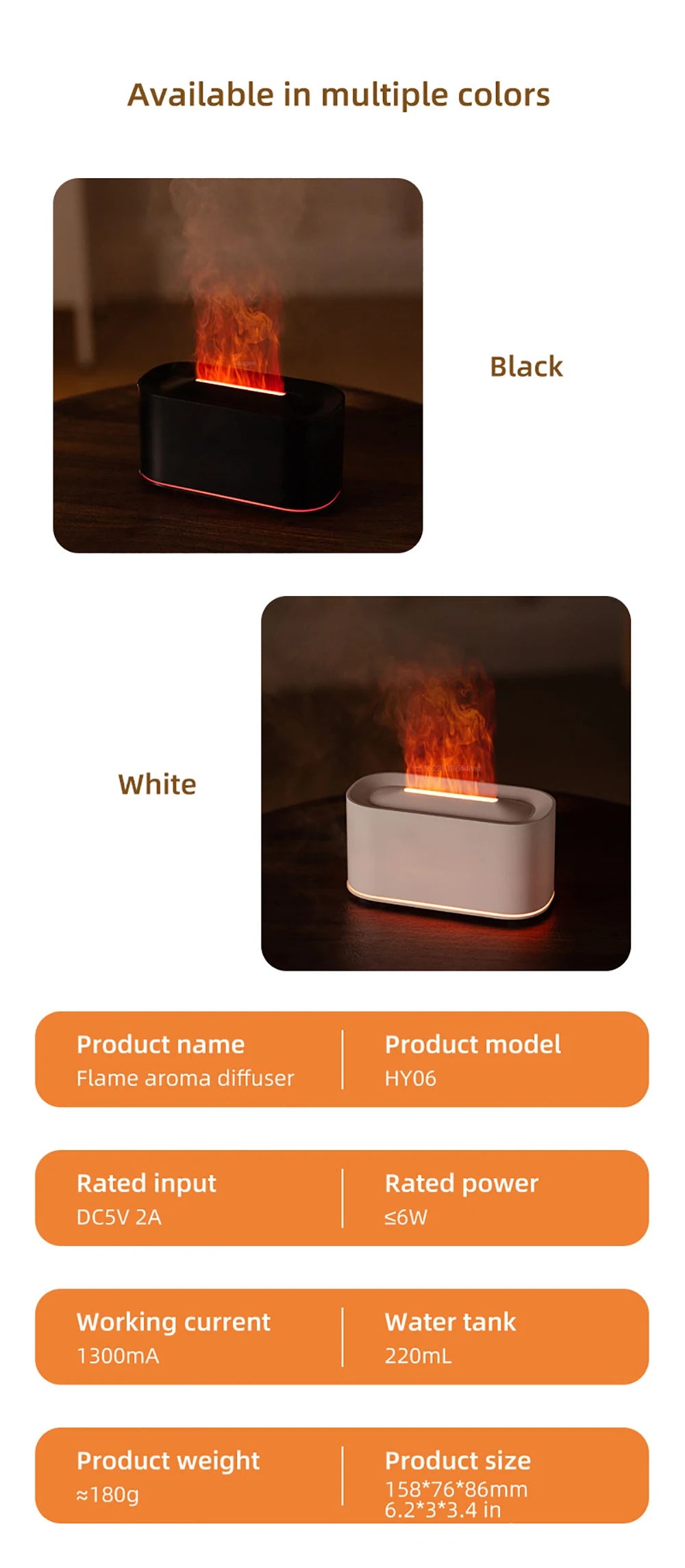 Flame-Effect USB Diffuser