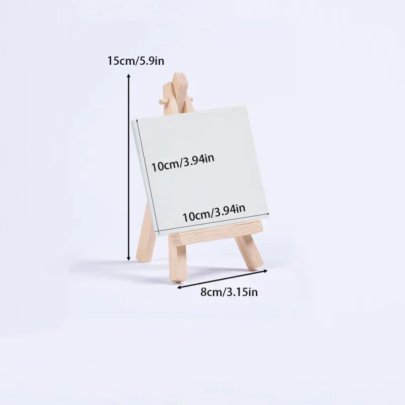 Complete Canvas Painting Kit for Kids – Includes Art Tools, Pre-Sketched Canvases & Mini Wooden Easels (Ideal Children's DayGift