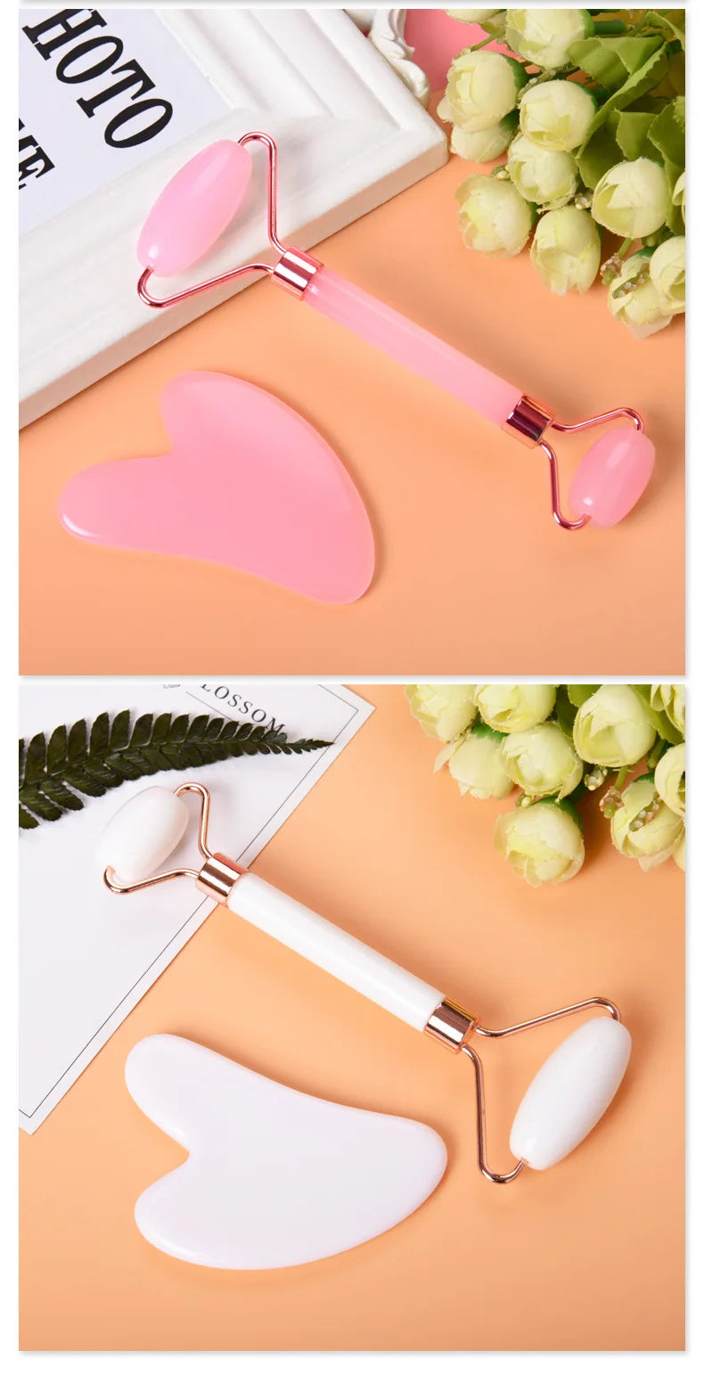 Resin Gua Sha Pink Set