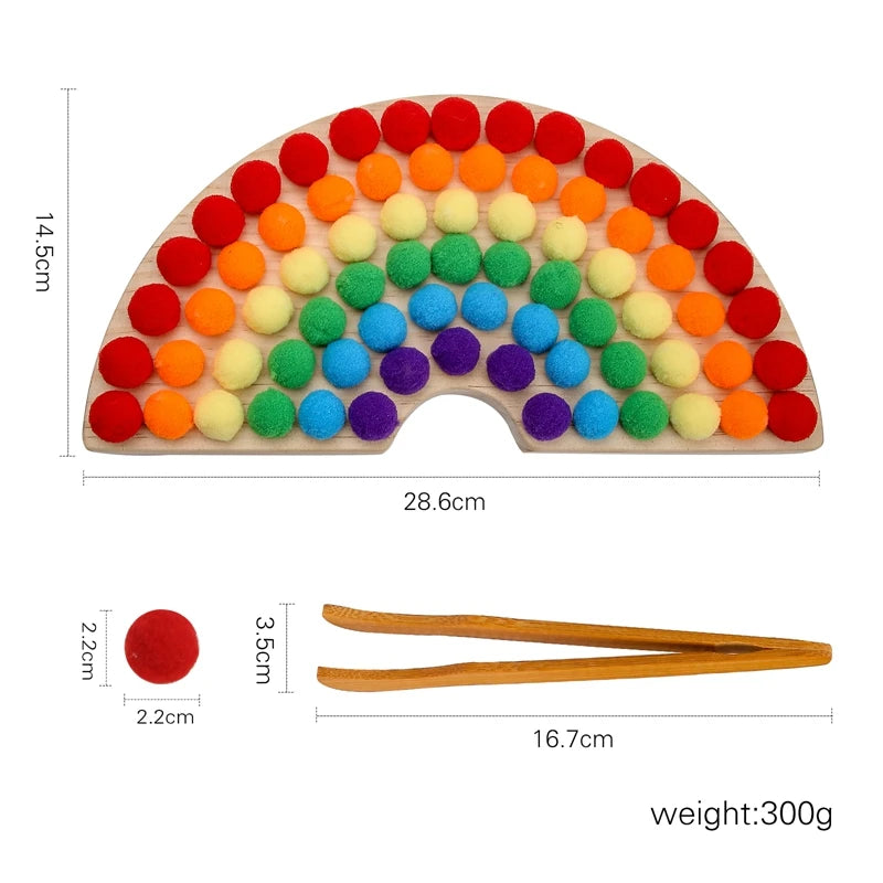 Montessori Rainbow Clamp Toy