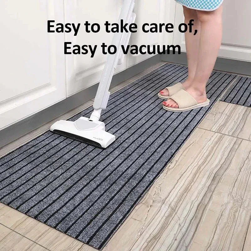 Carpet Household Water Absorbing Non-slip Kitchen Rugs Foot Mat For Hallway Striped Floor Carpet House Entrance Mat Floor Rug