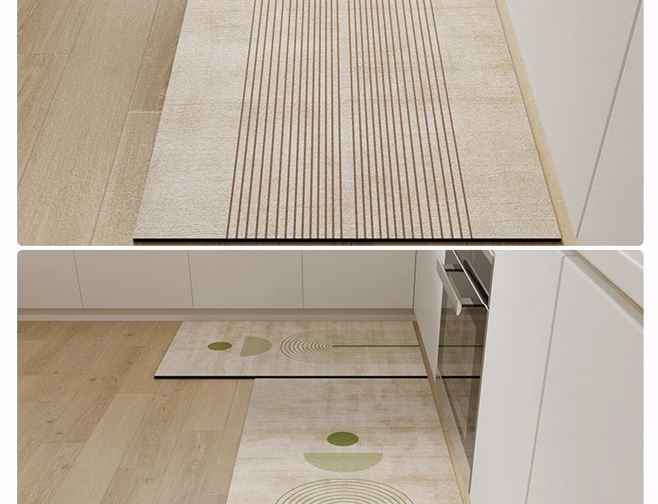 Carpet for Kitchen Floor Mat Pvc Waterproof Anti-slip Area Rug Home Decoration Long Foot Mats  Alfombra Cocina 주방 카펫 Ковер