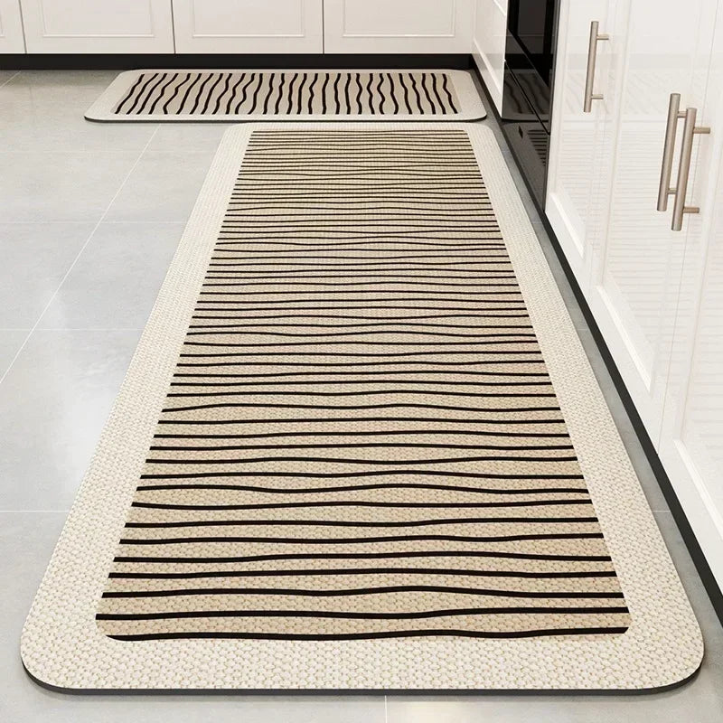 Carpet for Kitchen Floor Mat Absorbent Rug Soft Diatom Mud Anti-slip Foot Mats Home Decoration Non-slip Area Rugs 주방 카펫