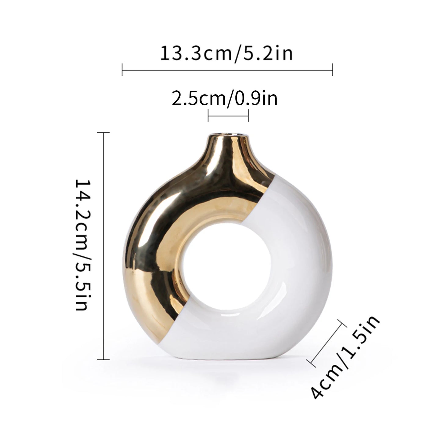 Golden Luxury Nordic Vase