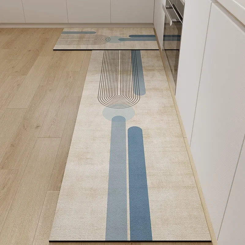 Carpet for Kitchen Floor Mat Pvc Waterproof Anti-slip Area Rug Home Decoration Long Foot Mats  Alfombra Cocina 주방 카펫 Ковер
