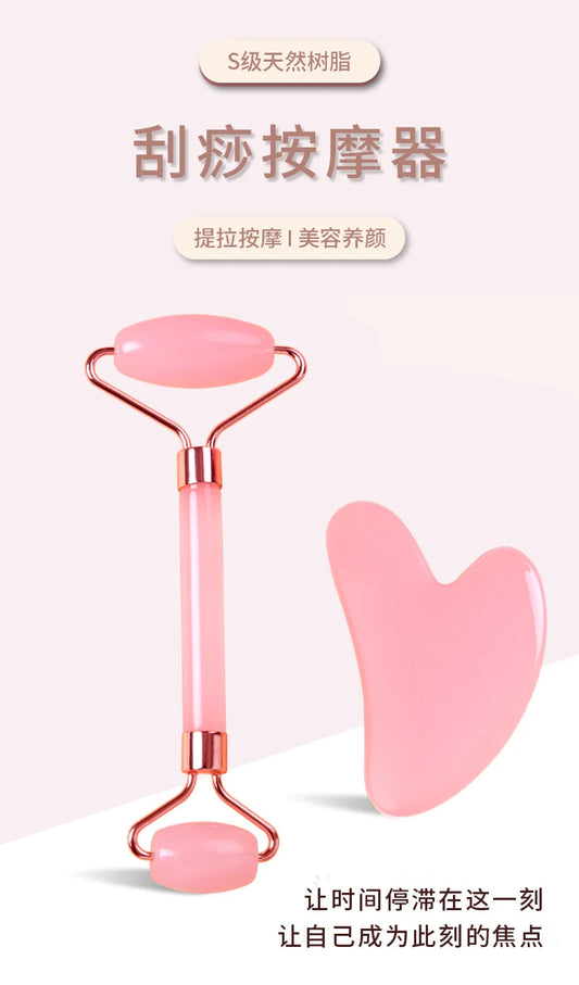 Resin Gua Sha Pink Set