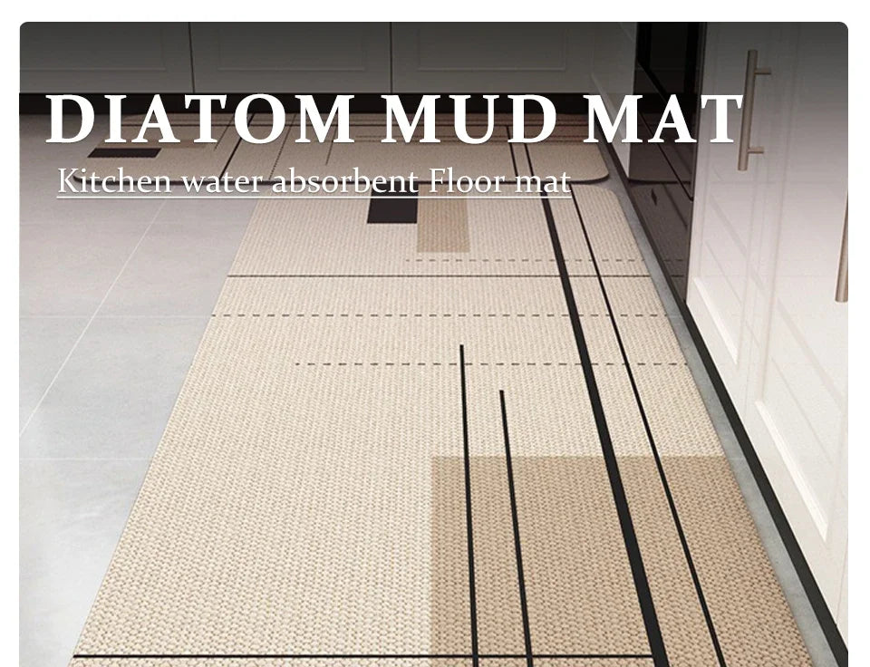 Carpet for Kitchen Floor Mat Absorbent Rug Soft Diatom Mud Anti-slip Foot Mats Home Decoration Non-slip Area Rugs 주방 카펫
