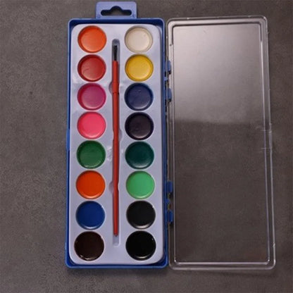 Watercolor Paint Set Washable Watercolor Paint Palette With Water Brush Pen for Party Favor Valentines Day Gifts