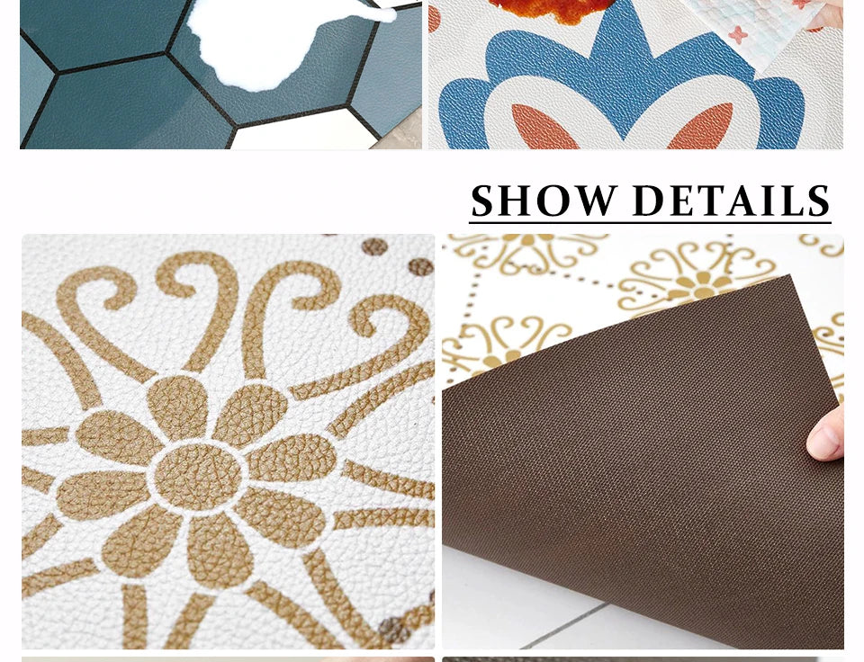 Carpet for Kitchen Floor Mat Pvc Waterproof Anti-slip Area Rug Home Decoration Long Foot Mats  Alfombra Cocina 주방 카펫 Ковер