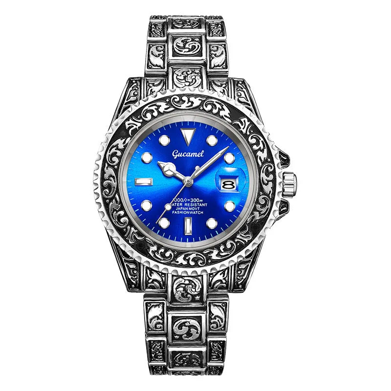 Men’s Vintage Engraved Watch