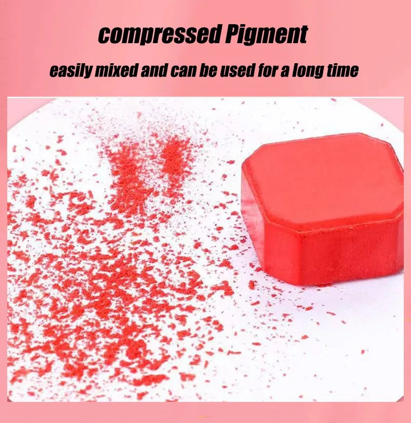 Watercolor Painting  48 Colors Solid Water Color Paint With Brush&Paper Drawing Set Art Supplies for Artists Beginner