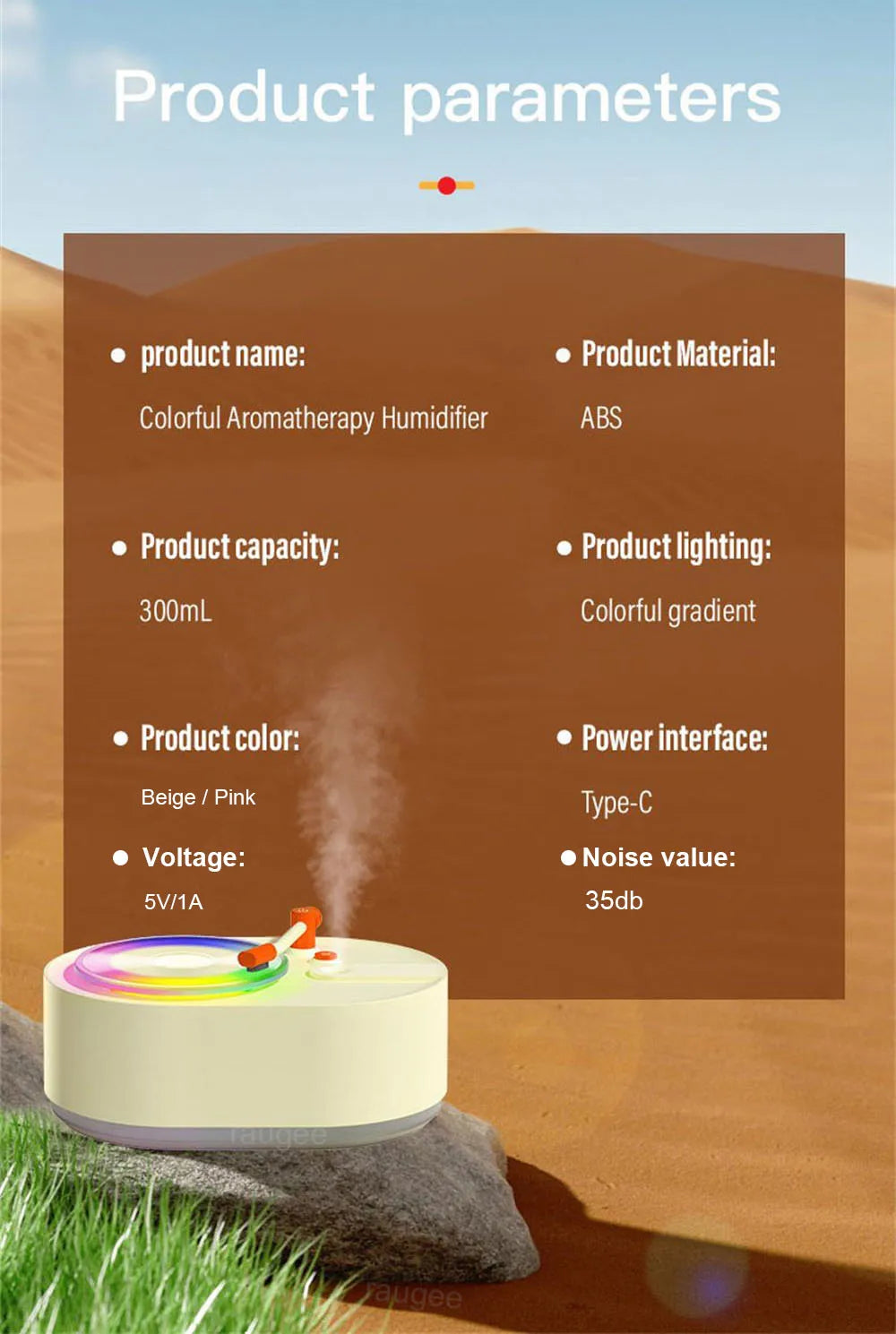 Record-Player Mini Humidifier