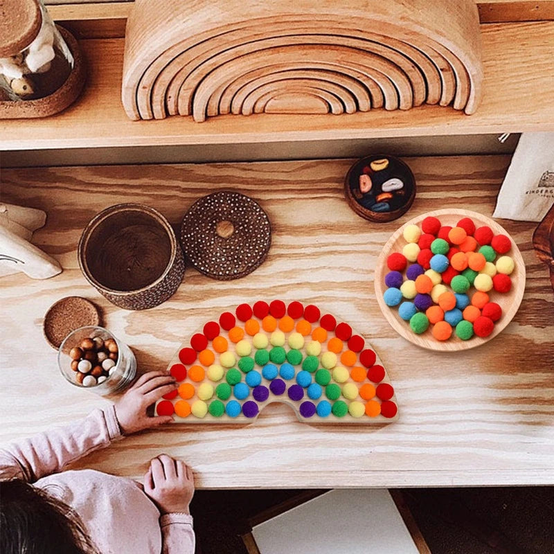 Montessori Rainbow Clamp Toy