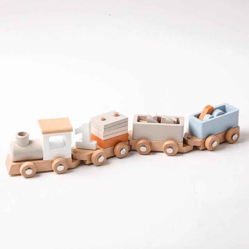 Wooden Number Train Montessori