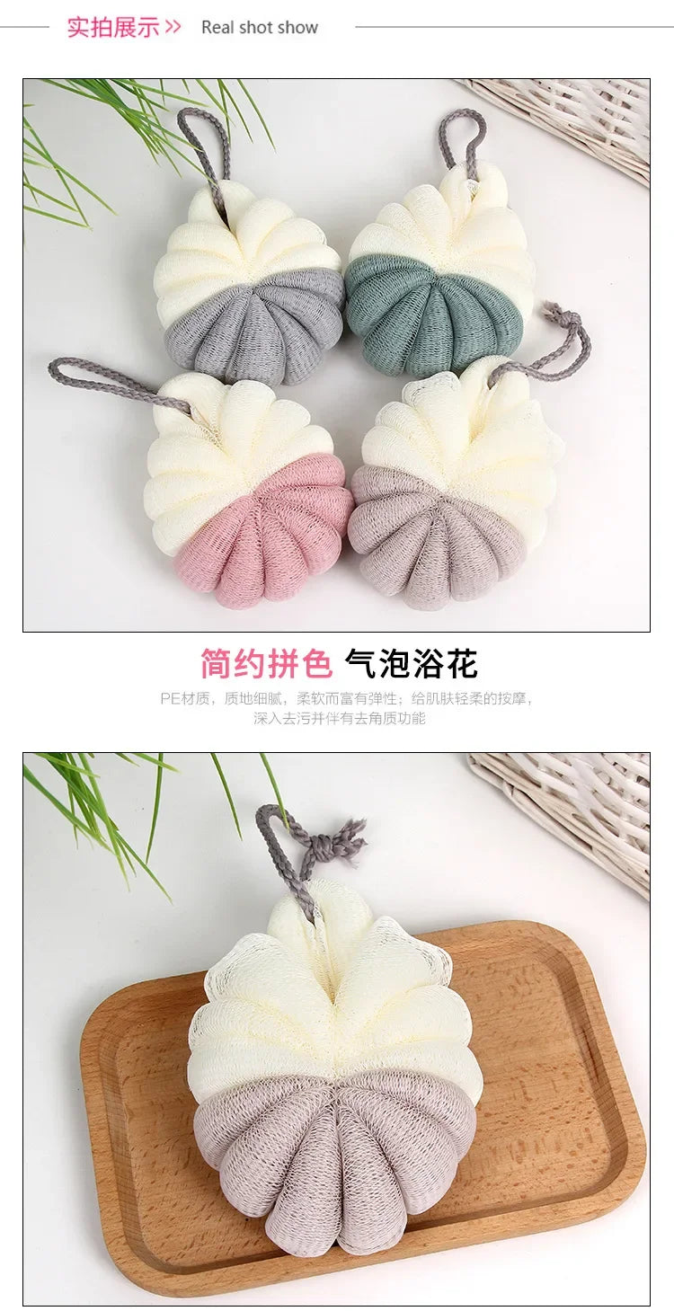 Bath Bubble Ball Exfoliating Scrubber Soft Shower Mesh Foaming Sponge Body Skin Cleaner Cleaning Tool Bathroom Accessories New