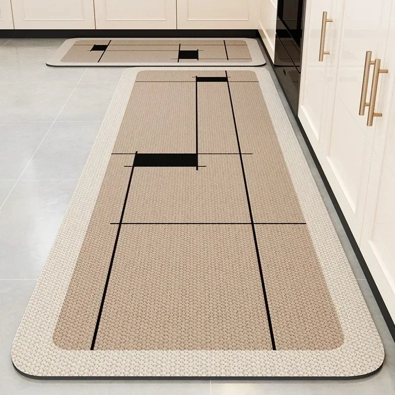 Carpet for Kitchen Floor Mat Absorbent Rug Soft Diatom Mud Anti-slip Foot Mats Home Decoration Non-slip Area Rugs 주방 카펫
