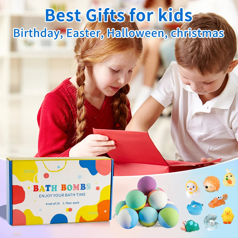 Kids Bath Bombs with Toy