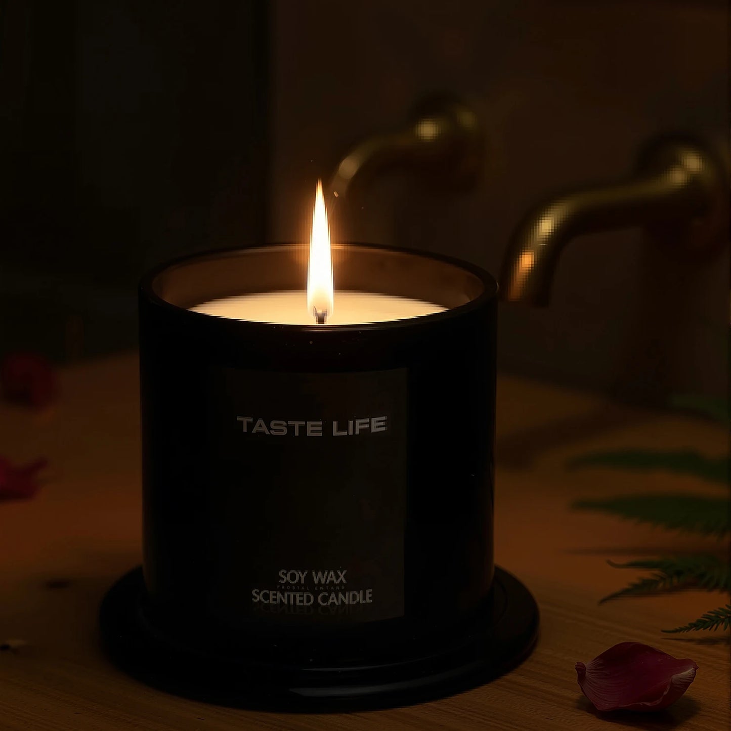 Candle Under Glass Cloche