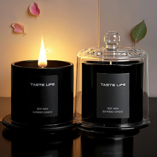 Candle Under Glass Cloche