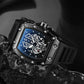 Foreign Trade Watch Large Dial For Men Quartz Waterproof Sport Square Luminous Watch For Men