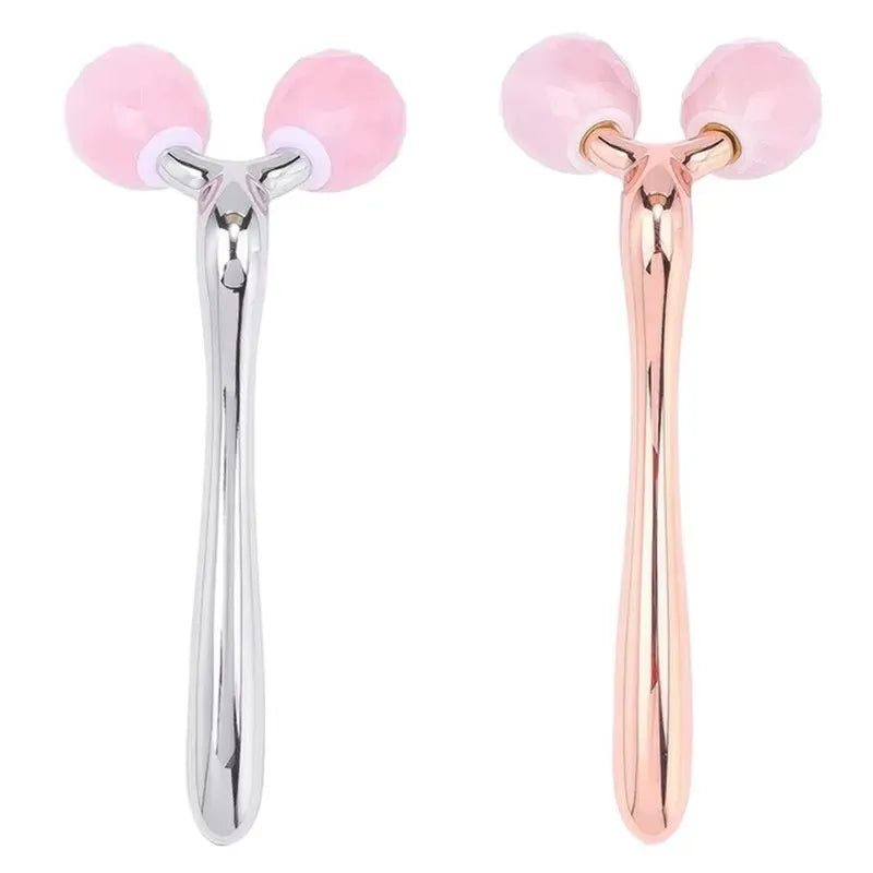 3D Rose Quartz Face Roller