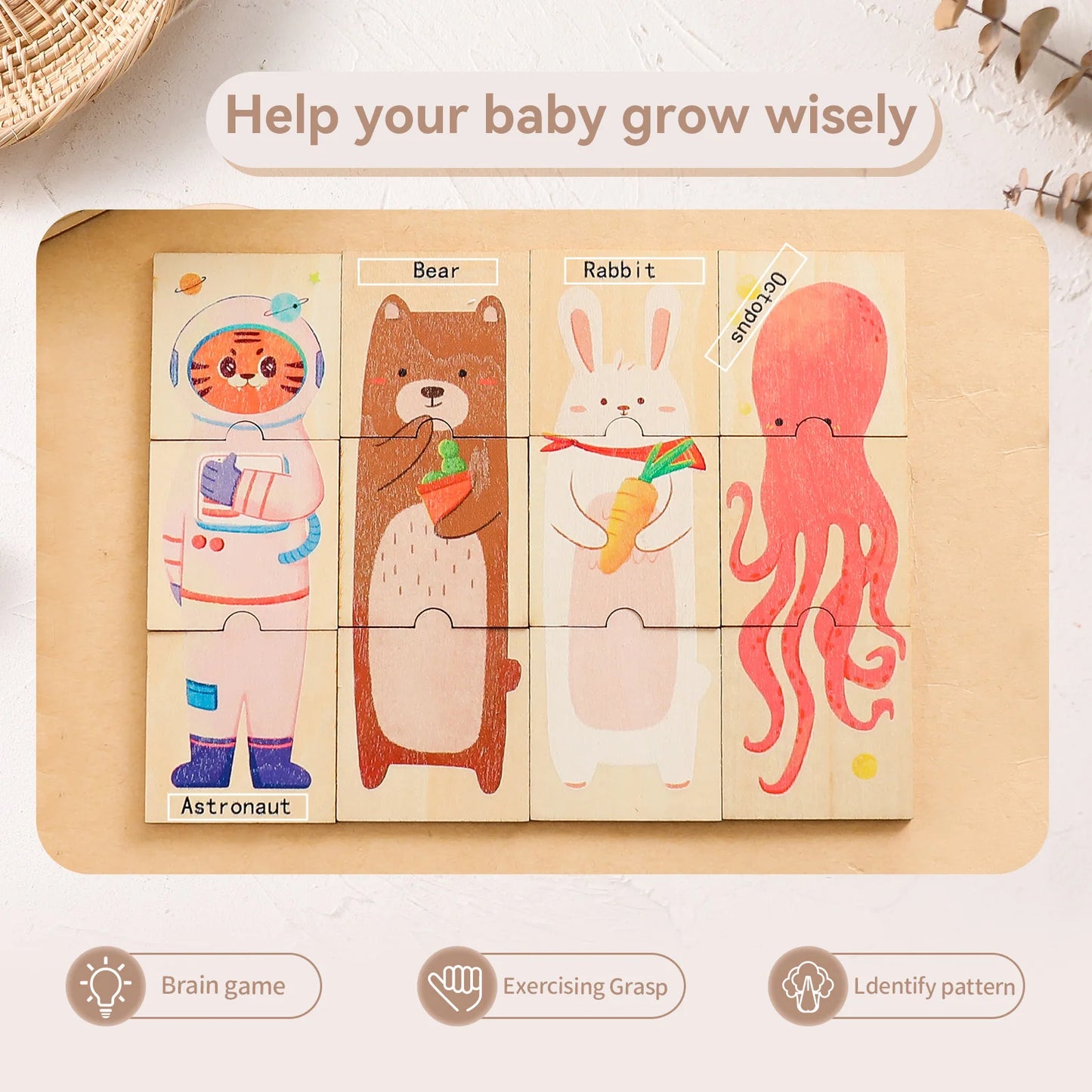 Wooden Puzzle 48 Pieces