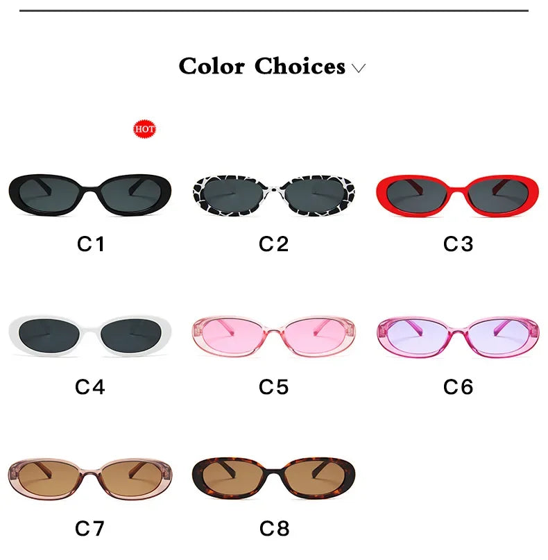 Small Oval UV400 Sunglasses
