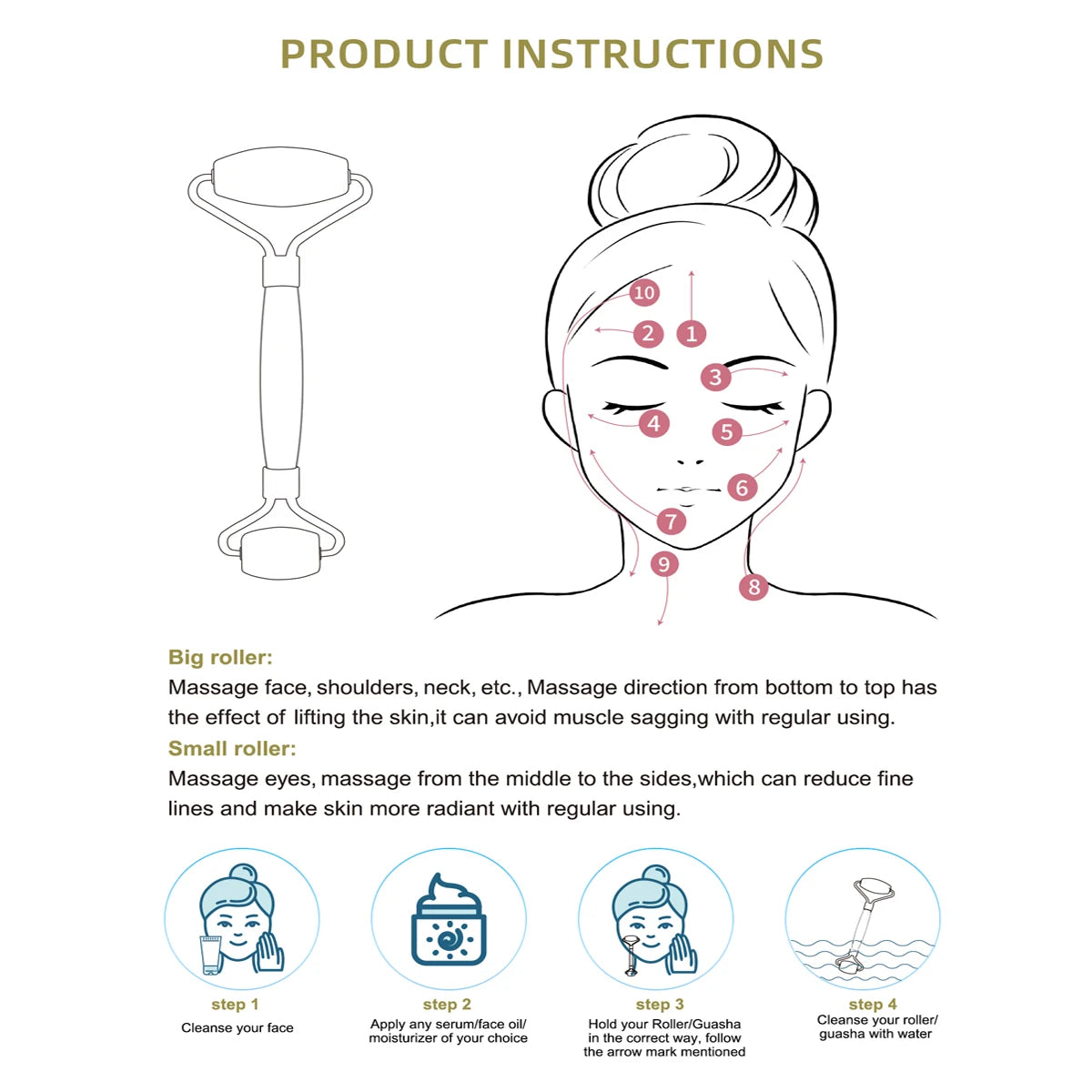 Jade Roller Gift Set