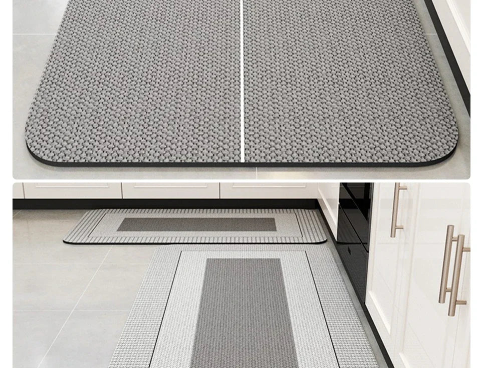 Carpet for Kitchen Floor Mat Absorbent Rug Soft Diatom Mud Anti-slip Foot Mats Home Decoration Non-slip Area Rugs 주방 카펫