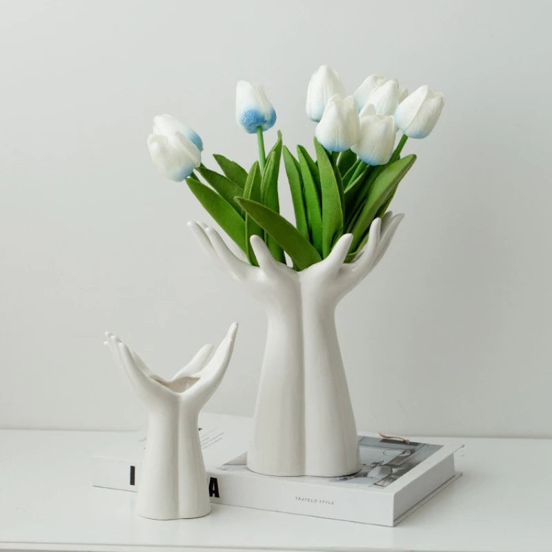 “Hand with Bouquet” Vase