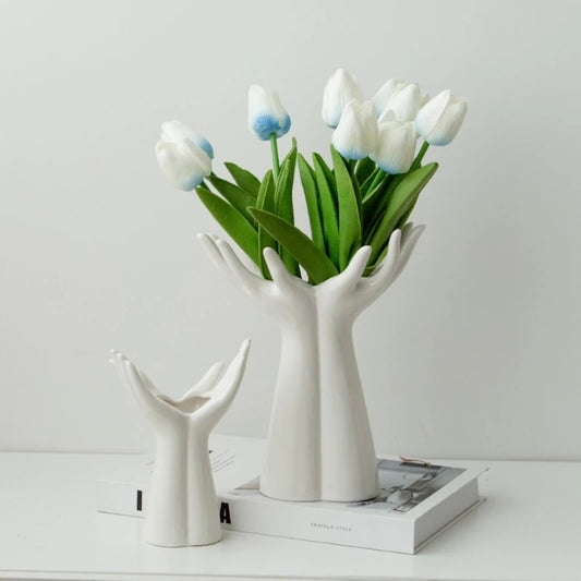 “Hand with Bouquet” Vase