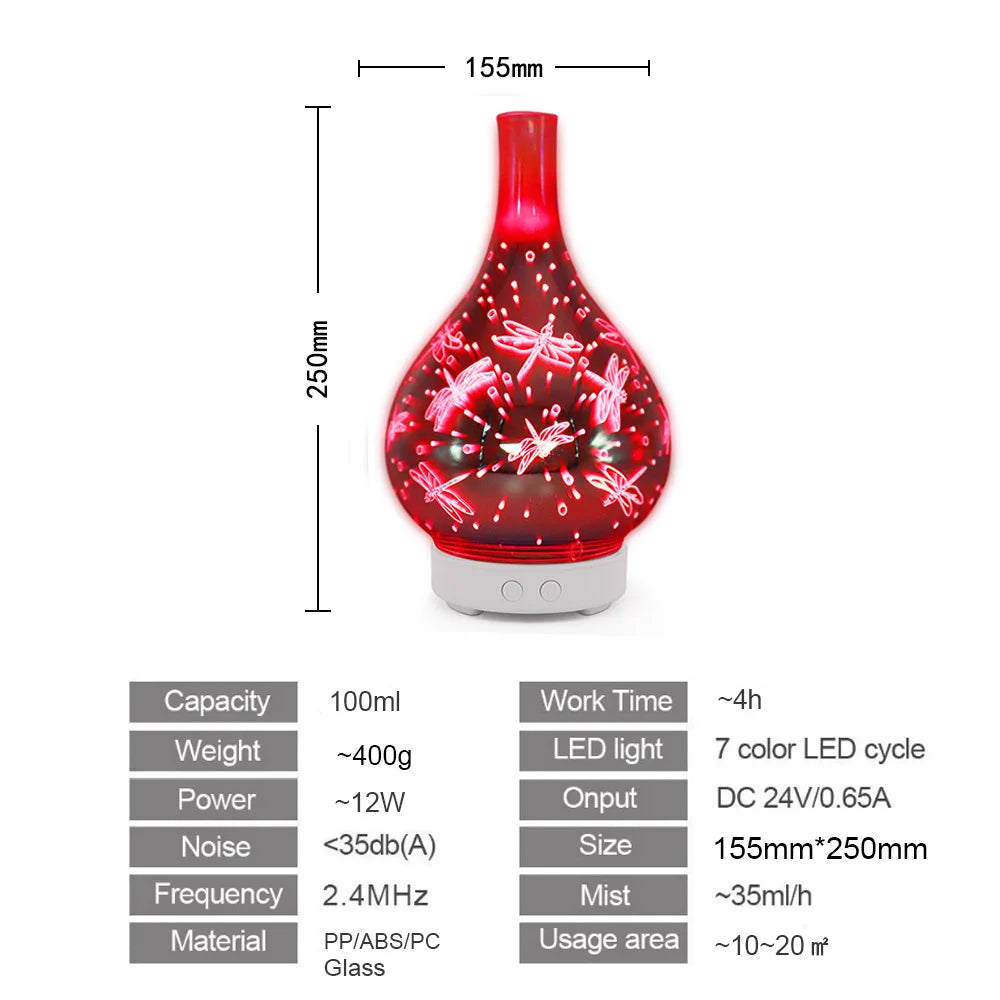 3D-Glass Aroma Diffuser 120ml