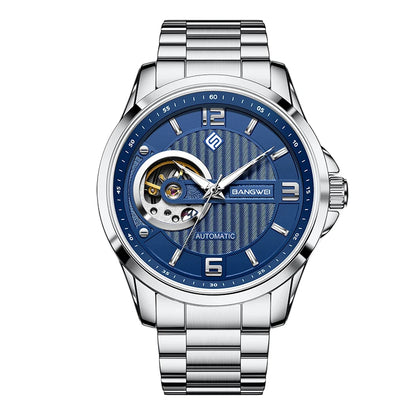 BANGWEI 2025 New Fashion Mechanical Watches Men LIGE Luxury Automatic Mens Watch 30M Waterproof Luminous Wristwatch Reloj Hombre