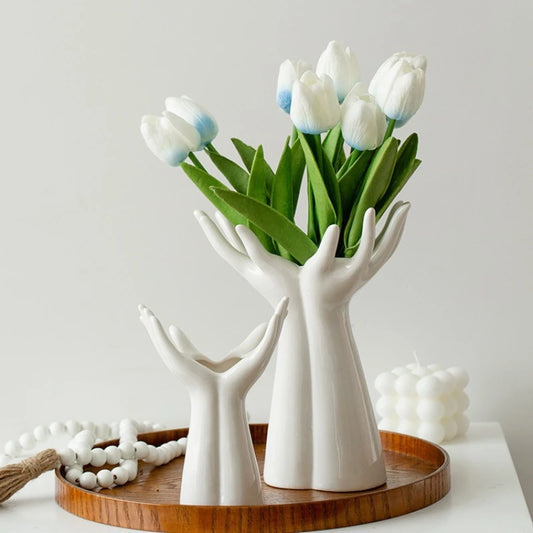 “Hand with Bouquet” Vase