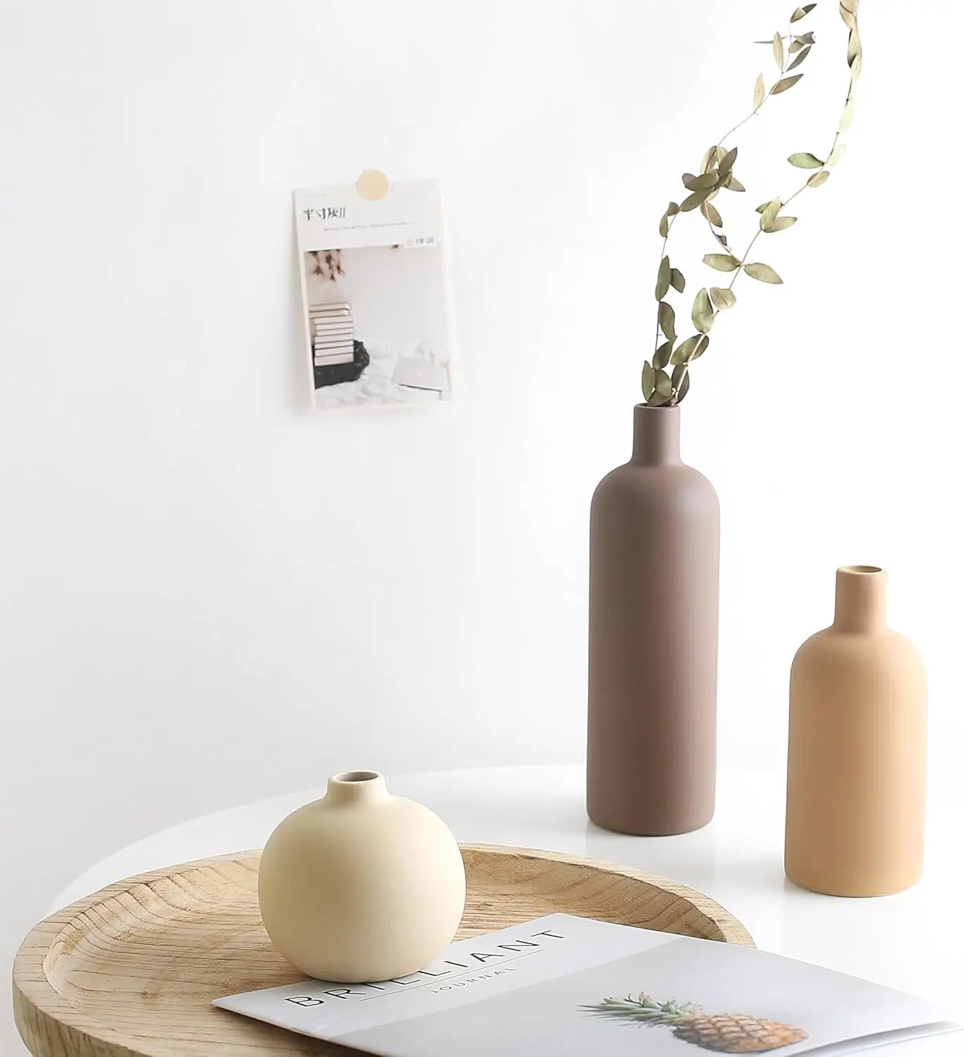 Neutral Farmhouse Vase Set