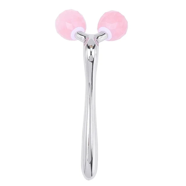 3D Rose Quartz Face Roller