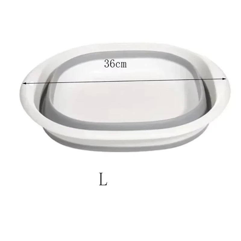 Baby Bath Tub Foldable Kids Bathing Tubs Newborn Body Cleaning Bucket Children Bathtub Multi-functional Garden Car Clean Bucket