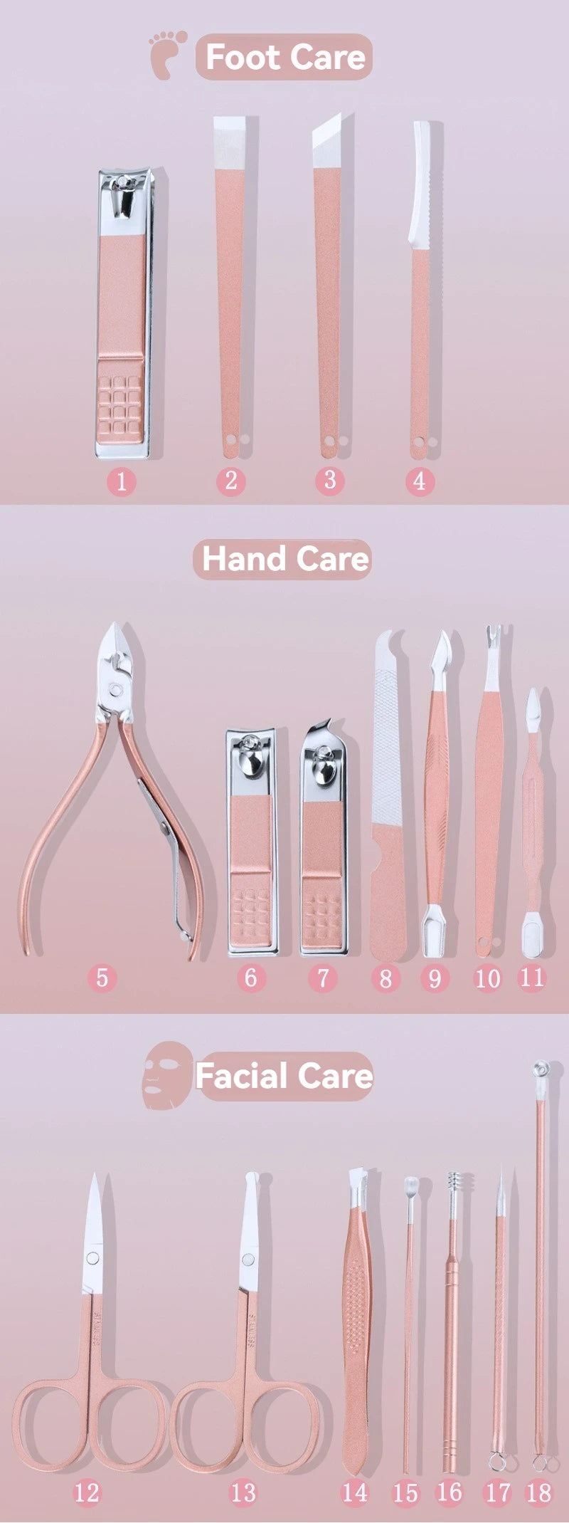 Manicure Kit 18-in-1